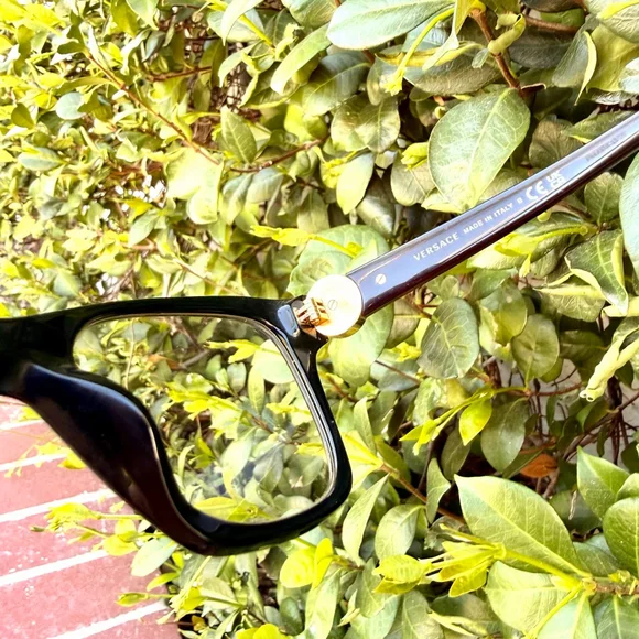 Versace VE3341U Eyeglasses Black Cat Eye Gold Medusa 52 18 145 NEW IN BOX - Picture 7 of 8